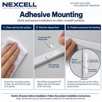 NEXCELL 24V Lampu LED Neon Flex Silikon 14x6mm 14W/m IP65 CRI90 Linear Light 4000K