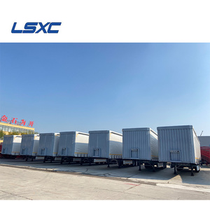 Semirremolque lateral <span class=keywords><strong>de</strong></span> gran capacidad 92m * 3 para <span class=keywords><strong>transporte</strong></span> <span class=keywords><strong>de</strong></span> mercancías y materiales <span class=keywords><strong>de</strong></span> construcción <span class=keywords><strong>de</strong></span> acero - Product Image 4