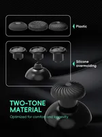 DATA FROG 8 pièces Capuchons de joystick en plastique pour manette PS4/PS5 Edge Elite, capuchons de joystick en forme de champignon, capuchons de joystick Xbox Series
