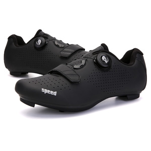 Chaussures de cyclisme unisexes à semelle rigide, respirantes, pour route et VTT, avec options de fixation automatique et non automatique, idéales pour la salle de sport et le spinning. - Product Image 3