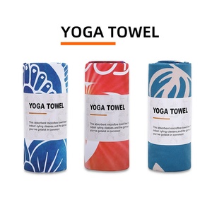 Serviette de <span class=keywords><strong>yoga</strong></span> imprimée avec logo personnalisé, antidérapante et absorbante, forme rectangulaire, longueur 183 cm - Product Image 1