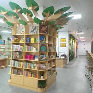 Libreria Contemporanea a Forma di Albero Chiquitos, Arredamento per Area Lettura, Scuola Materna, Scuola, Supermercato, Hotel, Libreria - Product Image 2