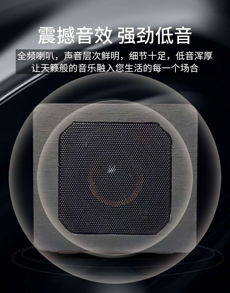 Mini Wooden Blue tooth Speaker Portable Wireless Speaker Subwoofer Bass Powerful Sound Box Music Magic Cube for Smartphone