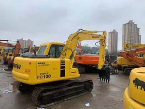 Mini pelleteuse à ramper Komatsu PC120 de 12 tonnes utilisée avec le plus grand stock de composants de base du moteur de Shanghai inclus - Product Image 5