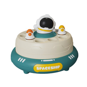 Jouets d'extérieur pour bébés : Lanceur de disques volants, jeux familiaux, jouets UFO électriques rotatifs à lancement aléatoire avec musique pour enfants - Product Image 1