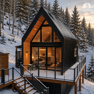 Casa Prefabricada Modular Compacta de Acero, Diseño Triangular, Moderna y de Lujo, Casa Móvil para Proyectos de Hoteles, Resorts y Airbnb - Product Image 1