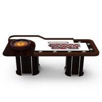 YH New Design Hi Spieltisch 20 Zoll Zwei rechteckige Beine Roulette Rad tisch mit Getränke haltern