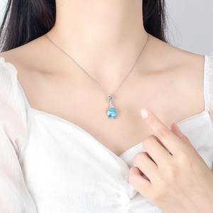 Gioielli in <span class=keywords><strong>Argento</strong></span> 925 con Pietra Larimar Blu Intagliata, Acquista Gioielli in Larimar Direttamente dalla Fabbrica - Product Image 3