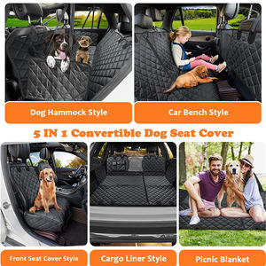 Funda Impermeable para Asiento <span class=keywords><strong>de</strong></span> <span class=keywords><strong>Coche</strong></span> para Perros, Extensor <span class=keywords><strong>de</strong></span> Asiento Trasero con Base Rígida y Ventana <span class=keywords><strong>de</strong></span> Malla, Hamaca para Mascotas - Product Image 3