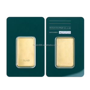 Emballage sous blister pour artisanat métallique, lingots <span class=keywords><strong>de</strong></span> laiton massif <span class=keywords><strong>de</strong></span> 1 oz, <span class=keywords><strong>5</strong></span>, 10, 20 <span class=keywords><strong>grammes</strong></span>, barres <span class=keywords><strong>de</strong></span> laiton doré - Product Image 5