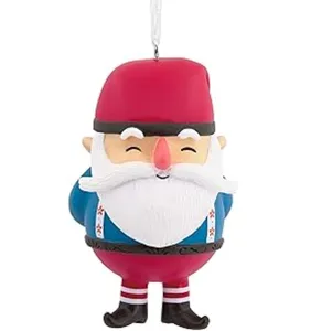 Personalized resin whimsical bearded dwarf Christmas ornaments