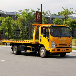 Camión de Rescate de Plataforma Plana de 5 Toneladas con Chasis Isuzu y Elevador de Ruedas - Product Image 2