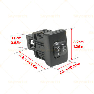 Interrupteur de réglage des phares Interrupteur de nivellement des phares Bouton de réglage de la hauteur des phares pour Cruiser Camry Corolla Vitz YARiS - Product Image 4