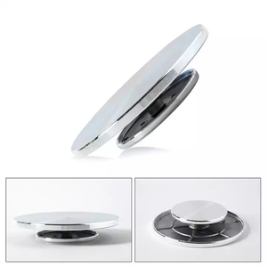 15-30cm DIY gốm DIY công cụ hai mặt xoay bánh xe gốm Turntable kim loại thép quay Tấm bánh bánh xe gốm đứng - Product Image 2