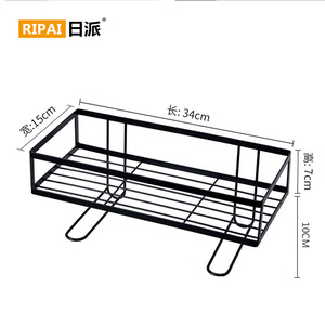 Étagère de salle de bain Ripai, fixation murale sans perçage, rangement d'angle, gain de place, rectangulaire 60x70cm pour la zone des toilettes - Product Image 4