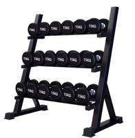Équipement de gym Trois couches Haltères Rack