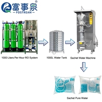 Nouvelle ligne de production de remplissage d'eau minérale en sachet de 500 ml pour petites entreprises, fabriquée par le fabricant