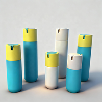 Ensemble de flacons pompe sans air rechargeables 30ml/1oz 50ml/1.7oz 100ml/3.4oz 120ml/4oz en plastique PP pour sérum et lotion de soin, format voyage