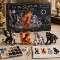 Kit de perlage 3D Shiloh pour animaux, kit de perlage artisanal fait main avec outils complets, décoration de bureau anti-stress, cadeau pour adolescents et adultes