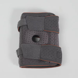 Genouillères de sport respirantes réglables en néoprène, stabilisateur à rotule ouverte, manchons de protection souples pour les articulations, avec fermeture à crochets - Product Image 5