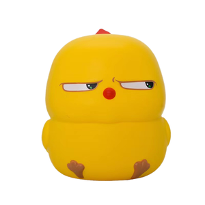 Jouets de décompression en forme de petit poulet jaune mignon en PU à rebond lent, jouets amusants en plastique pour <span class=keywords><strong>la</strong></span> relaxation - Product Image 1