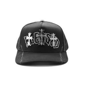 Gorra <span class=keywords><strong>de</strong></span> algodón y gamuza <span class=keywords><strong>de</strong></span> alta calidad con visera curva <span class=keywords><strong>de</strong></span> 5 paneles, bordado 3D, NFC y diseño <span class=keywords><strong>de</strong></span> barba original, color dorado. - Product Image 4