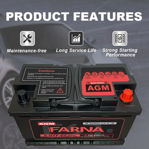 Baterías automáticas <span class=keywords><strong>Start</strong></span> <span class=keywords><strong>Stop</strong></span> de alta calidad AGM 12V <span class=keywords><strong>80AH</strong></span> 6-QTF-80 <span class=keywords><strong>80AH</strong></span> batería de coche sin mantenimiento - Product Image 4