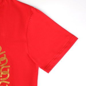 Magliette rosse da uomo casual leone alla moda con logo personalizzato stampato per l'uso quotidiano - Product Image 4