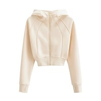 Sweats à capuche personnalisés Streetwear pour femmes, sweat à capuche zippé avec poches, sweatshirts à capuche, hauts pour femmes, yoga
