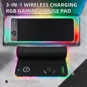 Alfombrilla de Ratón para Juegos RGB Grande Antideslizante con Carga Inalámbrica de 15W para Escritorio, <span class=keywords><strong>Precio</strong></span> al por Mayor, Sublimación - Product Image 2