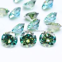 VVS Vente en gros Certifié Gra D Couleur Vert Turquoise Couleur Moissanite Pierres en vrac