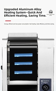 Machine à hamburgers verticale électrique portable en acier inoxydable haute productivité pour fabricants d'équipements de cuisine - Product Image 6