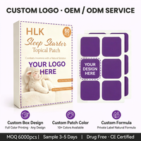 HLK Patch Sommeil Extra Fort à la Lavande et Camomille Naturelle, à Base de Plantes, Non-Causeur d'Accoutumance, pour une Meilleure Nuit de Sommeil, 60 Patchs