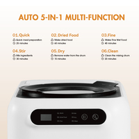 Robot culinaire intelligent 3L pour animaux de compagnie, écologique, élégant, portable, étanche, semi-automatique, 5 modes, contrôle par écran tactile, sans odeur, pour une fraîcheur optimale