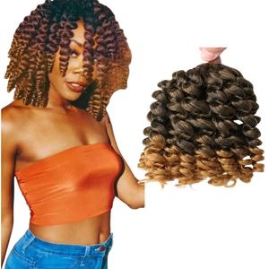 Jamaïcain Bounce Crochet Cheveux 12 Pouces Bouclés Crochet Tresses Cheveux Pour Les Femmes Noires Extension de Cheveux - Product Image 1