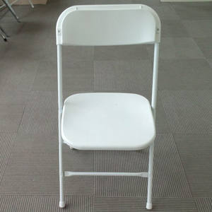 Silla plegable de plástico blanca Plegable ligera para jardín boda evento al aire libre silla comercial muebles al por mayor - Product Image 2