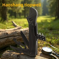 Outil multifonctionnel pliable : clé à molette réglable, couteau, scie, tournevis et pince pour le camping en plein air - Modèle S-56 Vente en gros