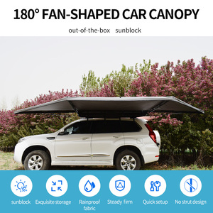 Auvent <span class=keywords><strong>manuel</strong></span> de déploiement latéral de toit de voiture de camion de SUV de camping-car <span class=keywords><strong>4x4</strong></span> 180 degrés avec la lumière de LED - Product Image 6