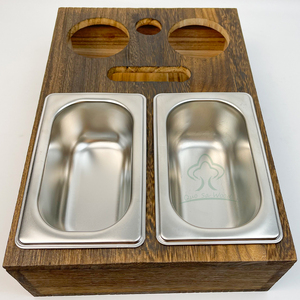 Wood Sofa Couch Snacks <strong>Caddy</strong> with Cup Holder Wooden Snack Serving Crate - Product Image 4
