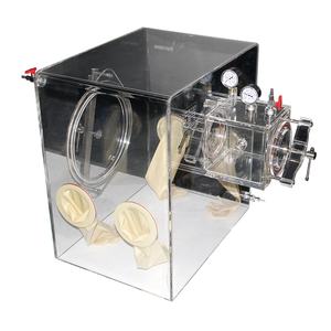 MITR OEM/ODM buen precio guantera laboratorio Benchtop guantera acrílico transparente laboratorio guantera con manómetro - Product Image 4