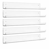 Étagère Murale Flottante en Acrylique Massif Personnalisée pour Disques Vinyles, Imprimée UV, pour Salle de Musique et Salon – Présentoir Esthétique