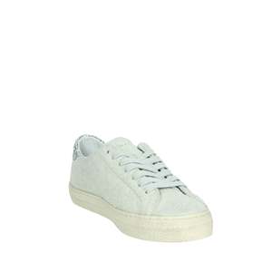 D.A.T.E. Baskets pour femmes W391-HL-HA-WH en daim blanc glacé avec talon à paillettes et semelle épaisse - Product Image 5
