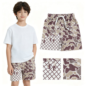 En stock Short d'été marron camouflage à poches pour garçons, vente en gros, vêtements pour enfants, chasse, tout-petits, boutique, prix d'usine, vêtements pour nourrissons - Product Image 1