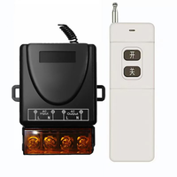 Interrupteur intelligent sans fil RF 30A 220V, portée de contrôle 100-300m, alimenté par batterie pour usage industriel