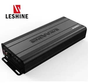 Leshine M800.1 düşük MOQ 12V kaliteli sınıf D mono monoblok en çok satan 800W Stereo aktif subwoofer ses araba amplifikatörleri