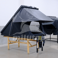 Tente de toit rigide pour voiture, tente de toit en aluminium 4x4 tout-terrain, camping, imperméable, protection UV avec éclairage LED
