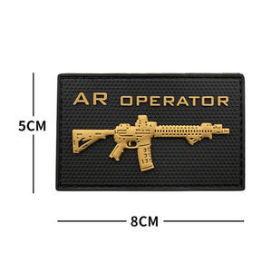 Parche de Goma Suave Termoadhesivo con Diseño de Rifle AK Táctico, Impermeable, para Brazo, Mochila, Casco, Ejercicio - Product Image 6