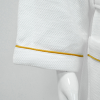 Peignoir de Spa Hôtelier en Coton 100% pour Femme, Col Kimono, Broderie Logo Personnalisé, Vente en Gros