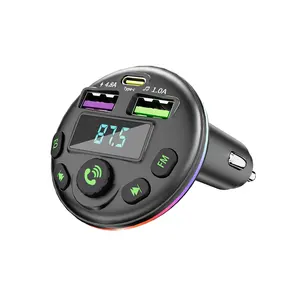 <span class=keywords><strong>Incar</strong></span> Transmisor FM Modulador de MP3 Receptor de audio Cable de carga 3 en 1 para iPhone para Huawei para Xiaomi Plástico duradero - Product Image 2