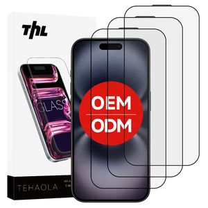 ฟิล์มกระจกนิรภัยใส HD คุณภาพสูง <span class=keywords><strong>ราคา</strong></span>โรงงาน 9H 2.5D สำหรับ iPhone 18 17 16 15 14 13 <span class=keywords><strong>12</strong></span> 11 X <span class=keywords><strong>Pro</strong></span> <span class=keywords><strong>Max</strong></span> Plus หนา 0.33 มม. - Product Image 1